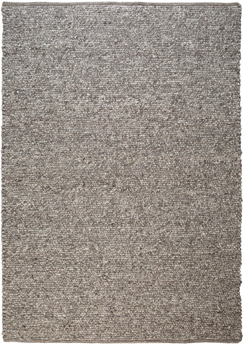Padiro laagpolig vloerkleed 80 x 150 cm - zilver - modern effen design - geschikt voor vloerverwarming - van viscose