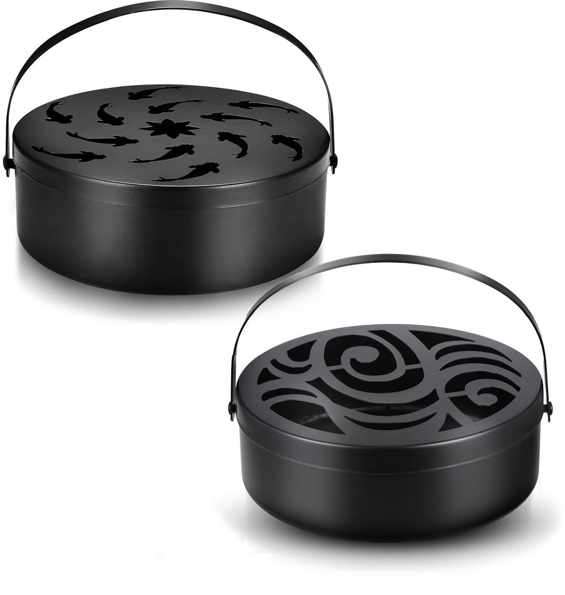 Solidchoice - Set van 2 RVS Muggenspiralen met Deksel