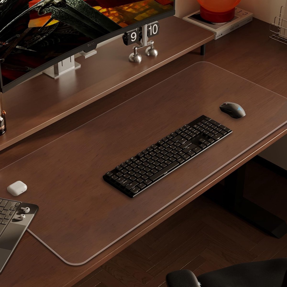 Solidchoice - Transparante Desk Mat - Waterdichte Bureau Onderlegger 100 x 40 cm