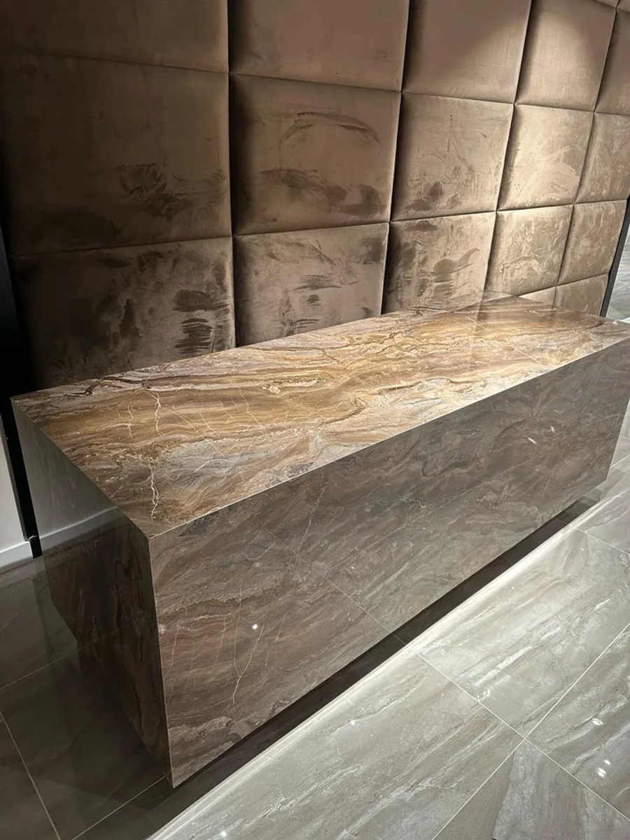 PVC wandpaneel | 120x280 cm | Milos Brown Hoogglans | PVC wandbekleding | wandpanelen | muurpaneel | bruine wandbekleding | hoogglans wandpaneel | kunststof wandpaneel | wanddecoratie