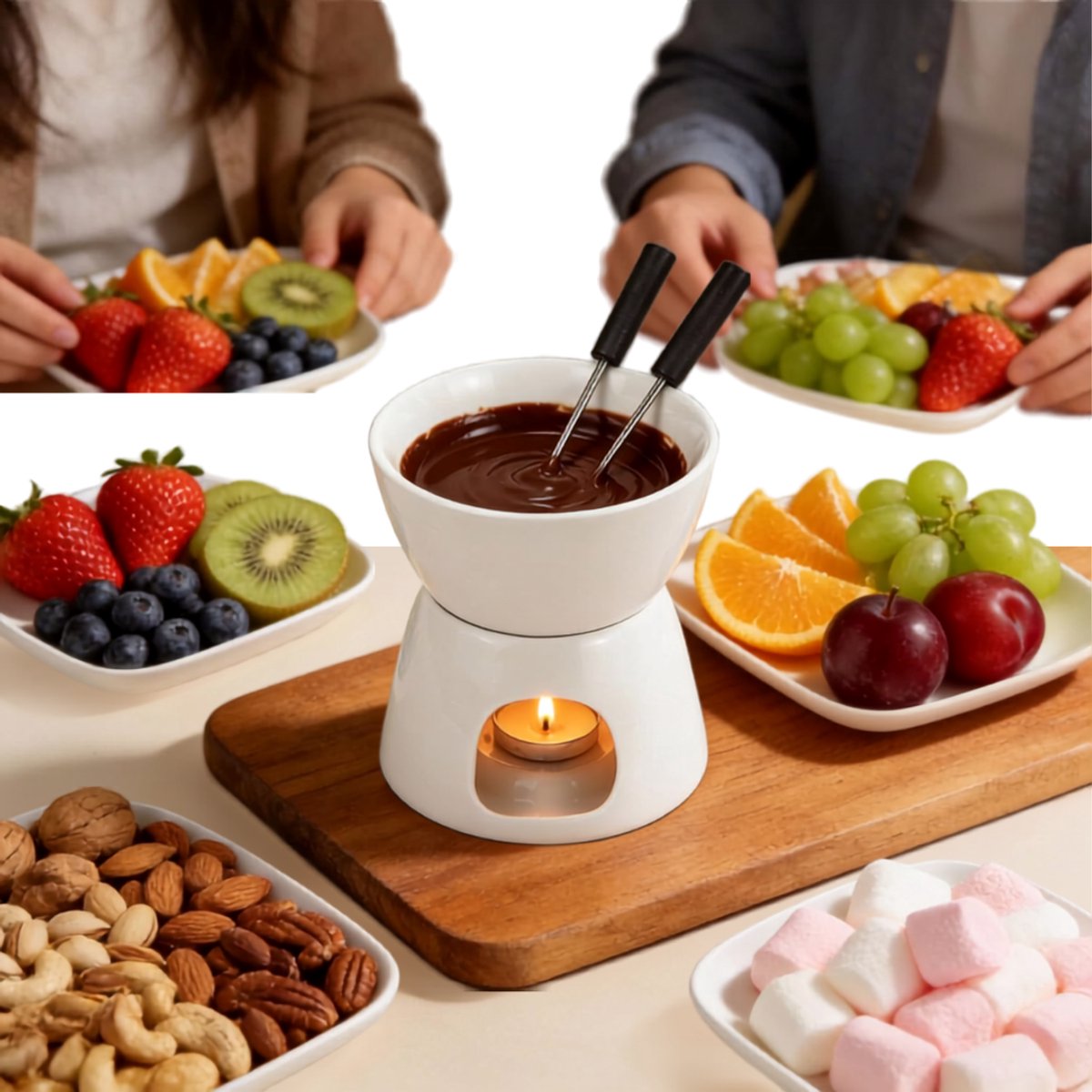Zavio® Fondueset - Fondue - Fonduepan