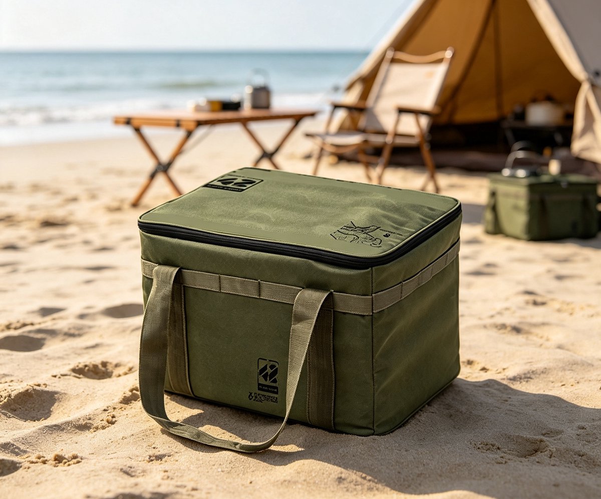 Tactische kampeeropbergzak 42L waterdichte opbergtas van oxford stof militairgroene organizer voor kamperen buitenavonturen reizen en thuisgebruik