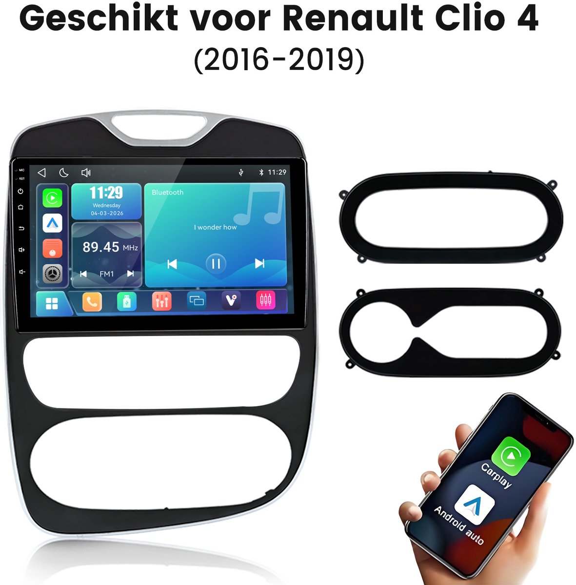 Cestovet Autoradio - Geschikt voor Renault Clio IV 2017 t/m 2019 - Carplay & Android Auto (Draadloos) - LINUX - Touchscreen