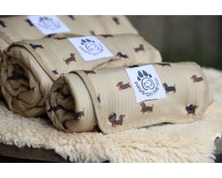 PawsOnTheGo - Reismat Hond Dachshund S - hondkussen 70 x 50 cm – Het ideale teckel cadeau!