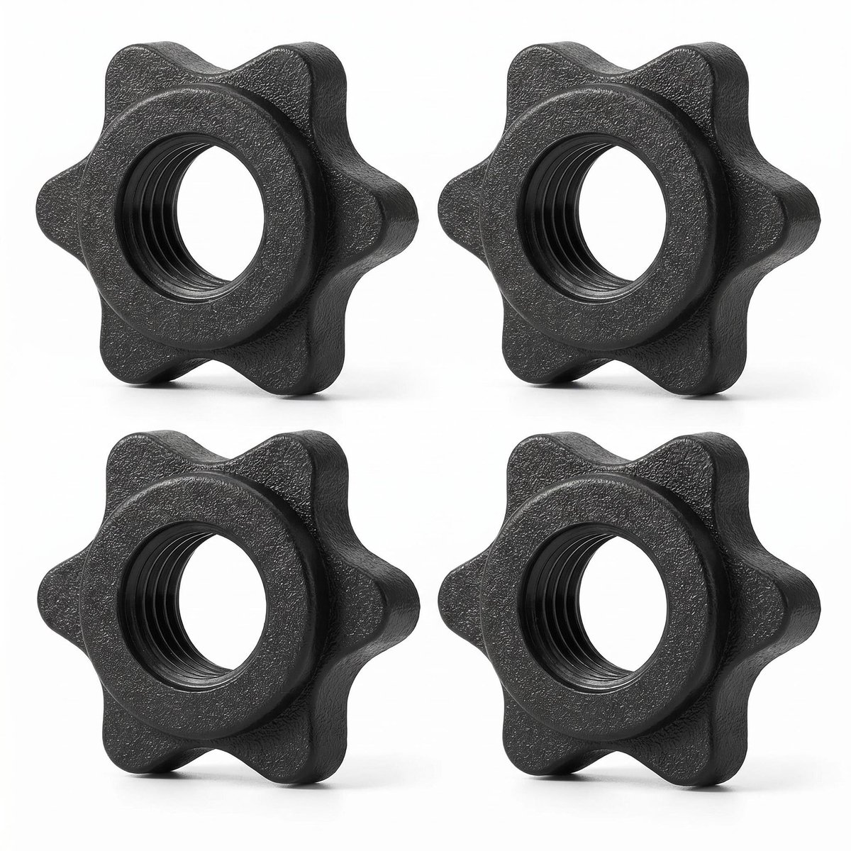 Solidchoice - 4 Zeskantige Halterclips voor Gewichtheffen en Fitness