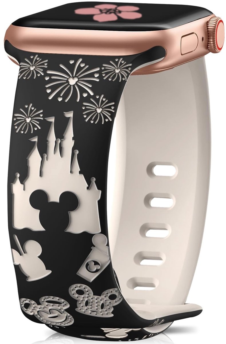 Solidchoice - Siliconen Cartoon Armband voor Apple Watch Series 11 - Gegraveerd voor Meisjes