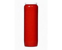 Noveenkaars rood - 9 dagen brander - 20 stuks