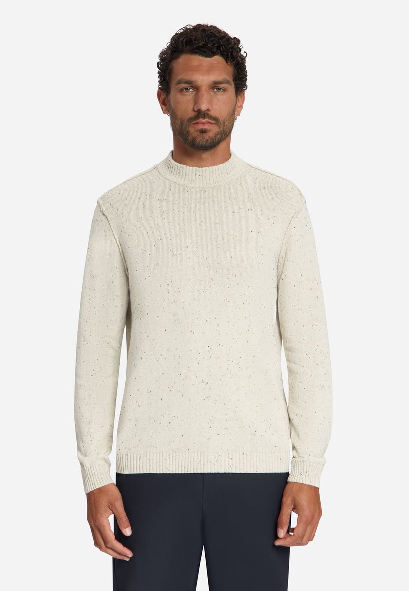 No Excess Pullover Turtle Neck Melange Neps With Wool Stone (33210812 - 014)