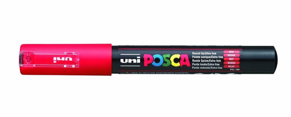 Solidchoice - Extra Fijne POSCA Marker Rood