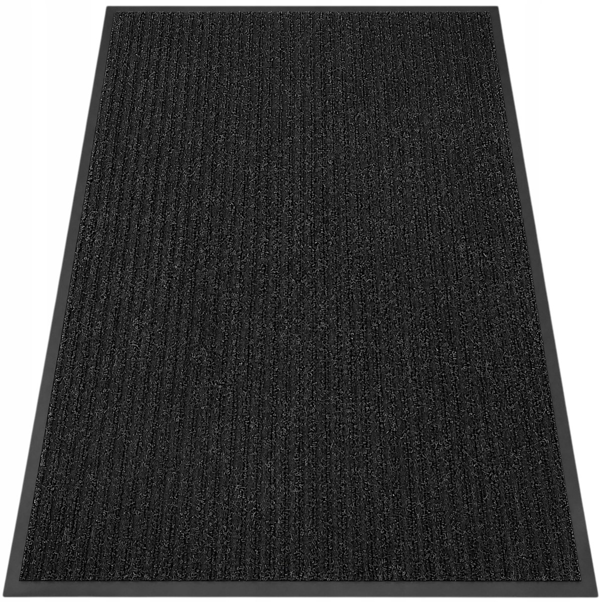 Grote zwarte buitenmat 120x180 cm - Rubberen deurmat