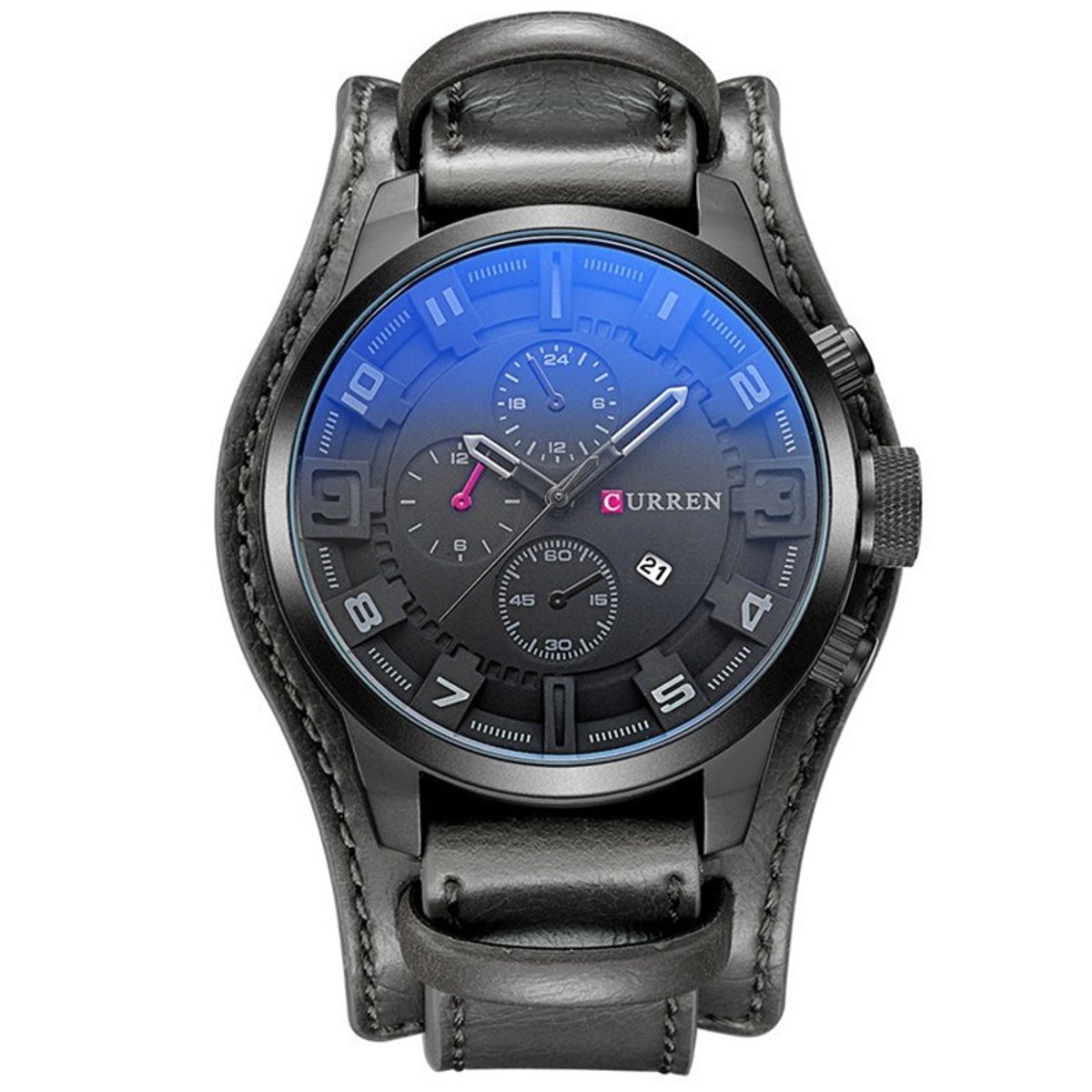 Curren 8225 Heren Horloge Lederen Band Quartz Horloge Sport Waterdichte Klok Origineel Polshorloge Voor Mannen