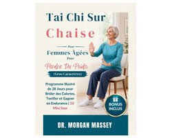 Tai Chi Sur Chaise Pour Femmes Âgées Pour Perdre Du Poids (Gros Caractères)