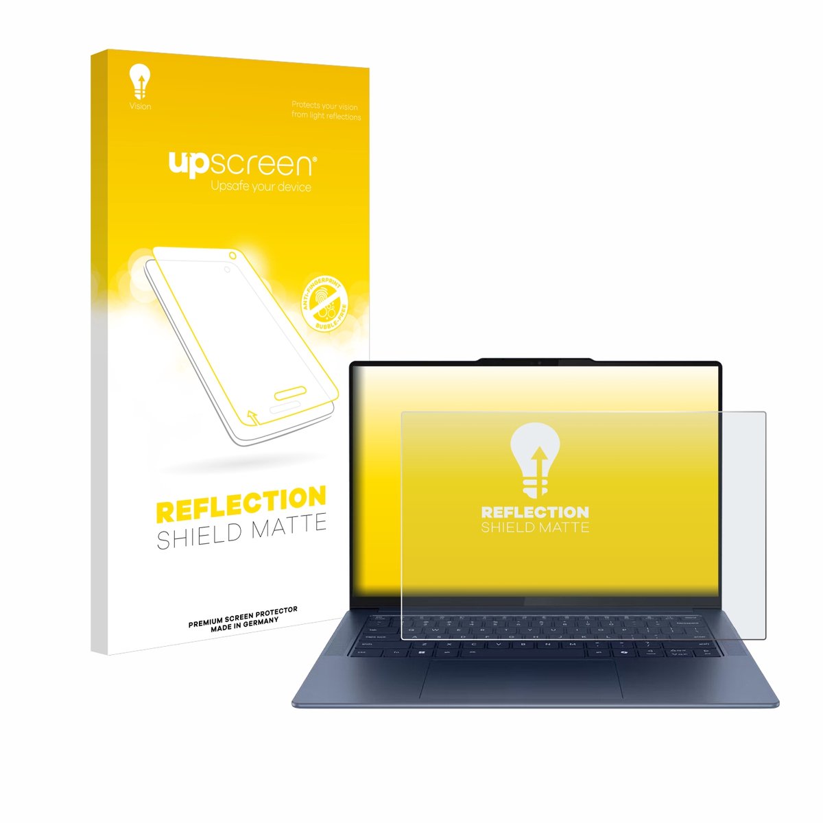 upscreen - Screenprotector voor Lenovo Yoga Slim 7 Gen 9 14" - Folie Beschermfolie anti glare matte