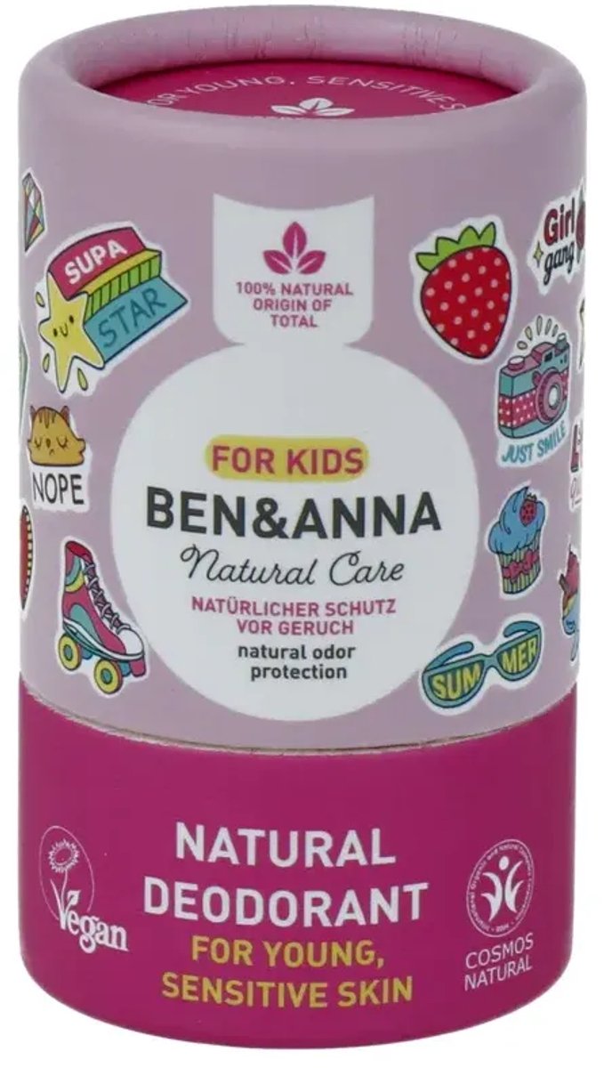 Ben&anna Ben & Anna Natural Deodorant Kids Pink (25 gr)