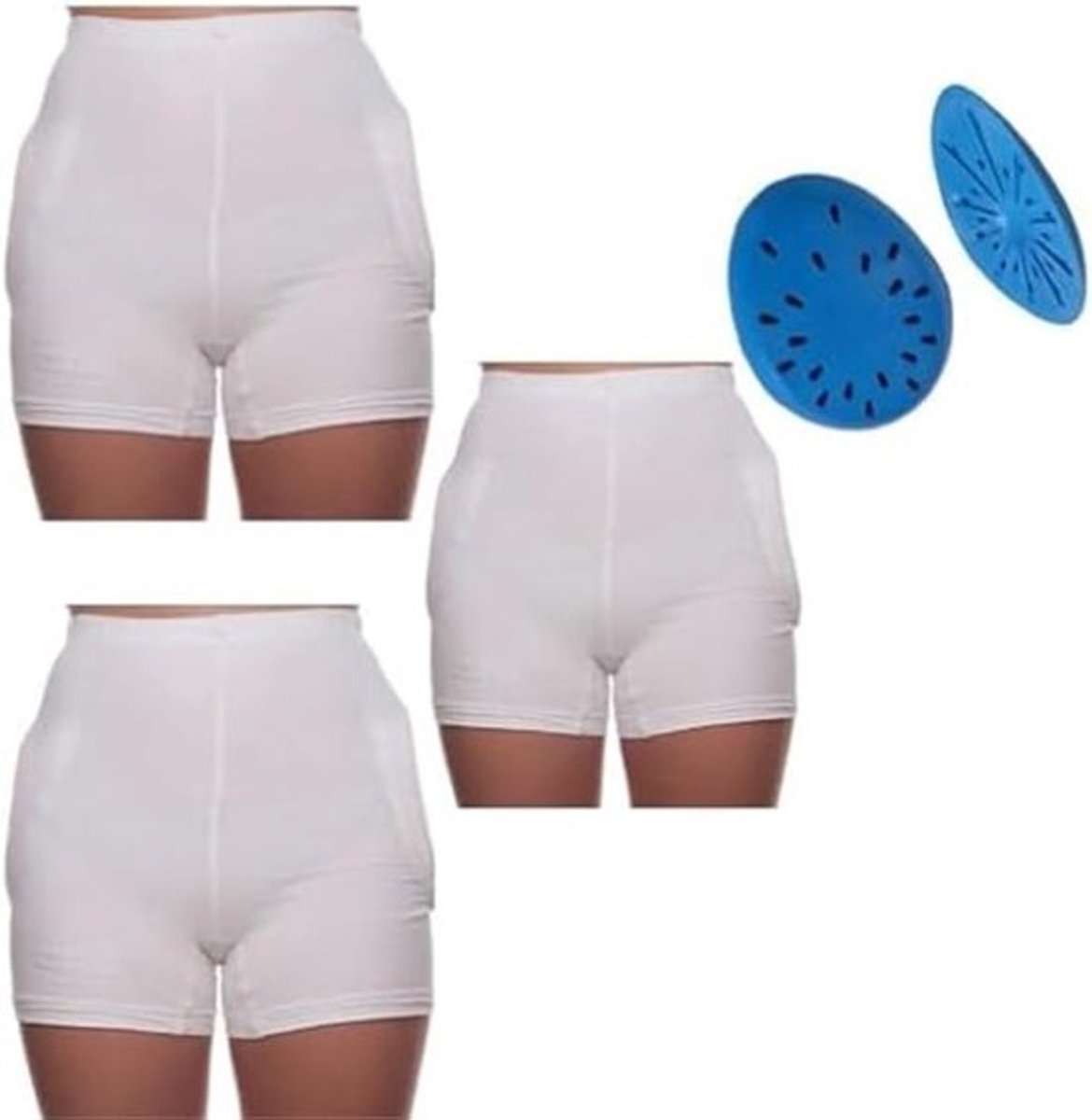 Comfort & Care Apparel Heupbeschermer-met 3 broeken - en 1 paar heupbeschermer ( hip protector )-Valbescherming- ideaal voor overdag en 's nachts. Maat (XL)