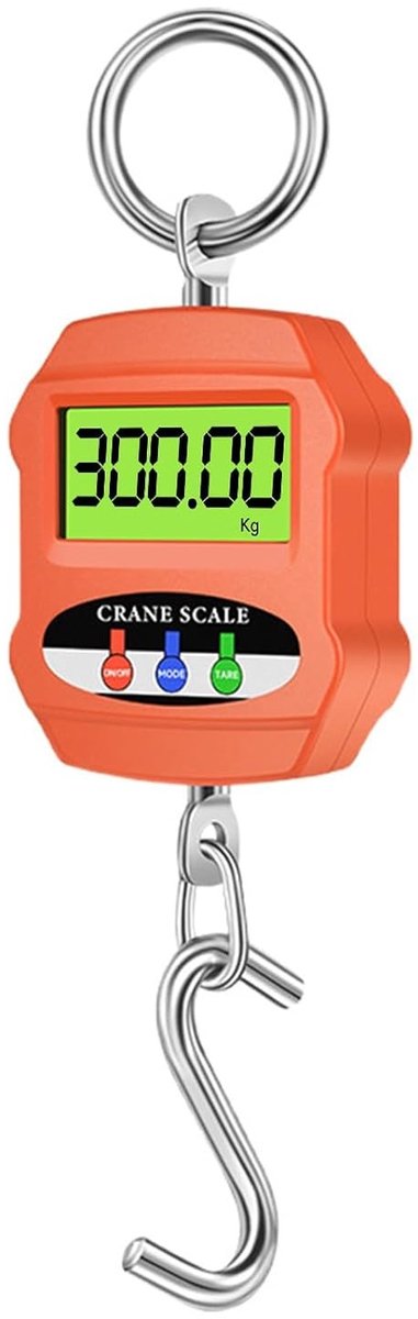 Kraanweegschaal - Zwart - 300 kg - Digitale Hangweegschaal met Nauwkeurige Sensor - Voor Industrie en Transport