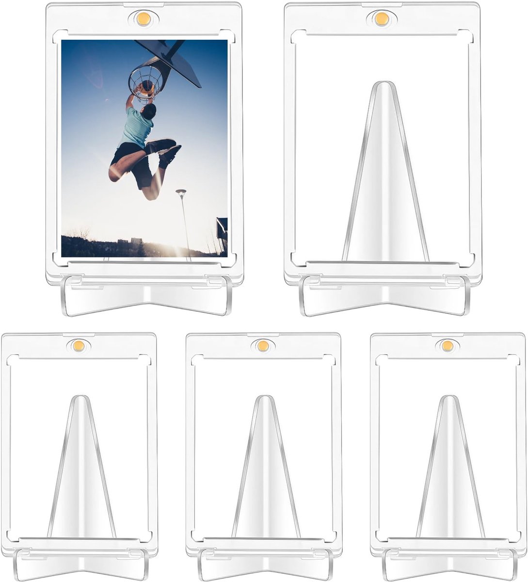 Solidchoice - Set van 5 Magnetische Beschermhoezen voor Trading Cards