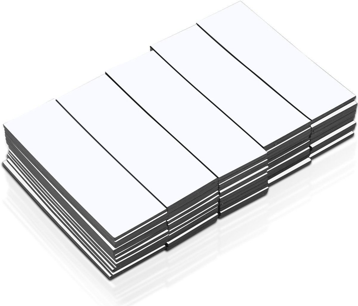 Solidchoice - 80 Stuks Magnetische Labels - Schrijfbare Magneten voor Whiteboard