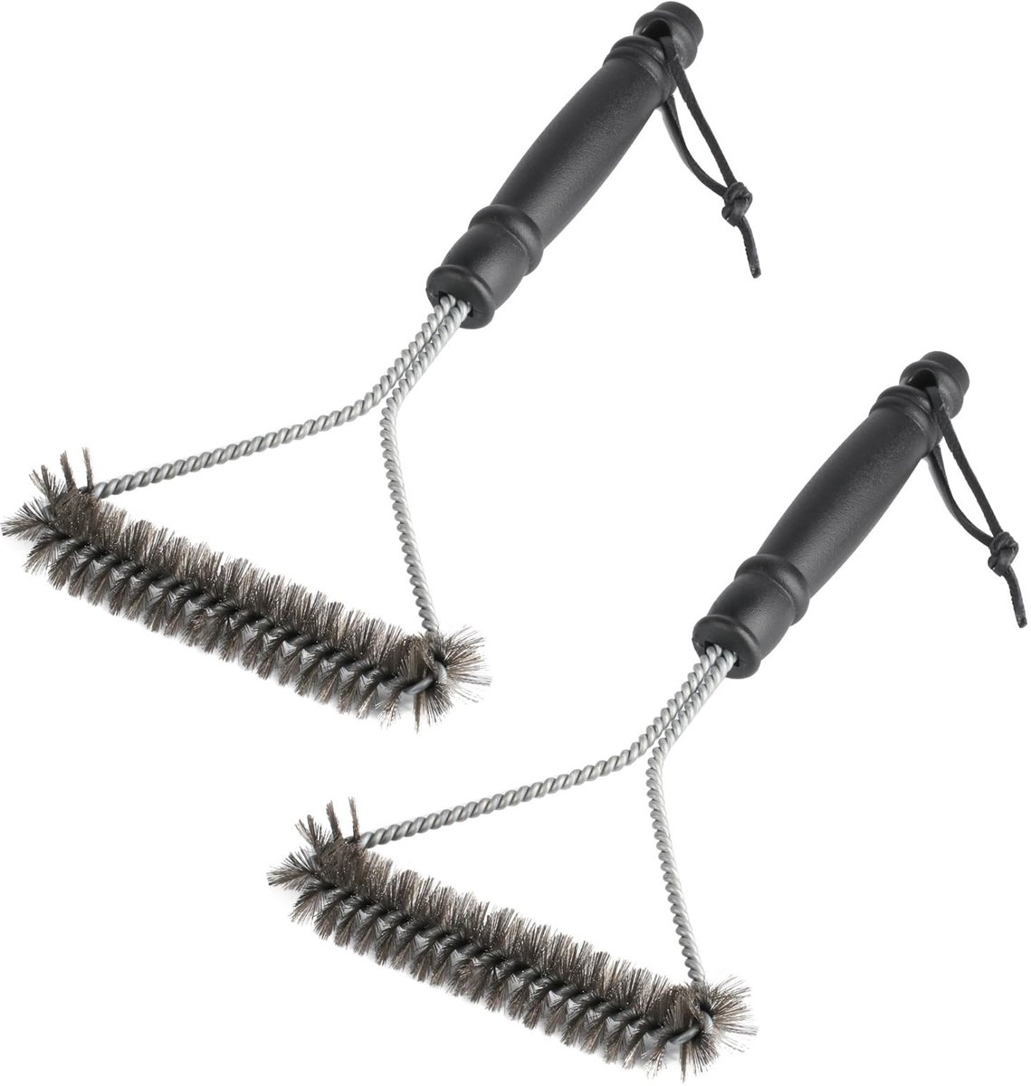 Solidchoice - Set van 2 Heavy Duty BBQ Grillborstels van Roestvrijstaal