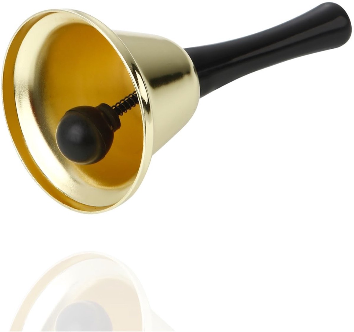 Solidchoice - Gouden Bel als Kerstman Accessoire met Luide Klank
