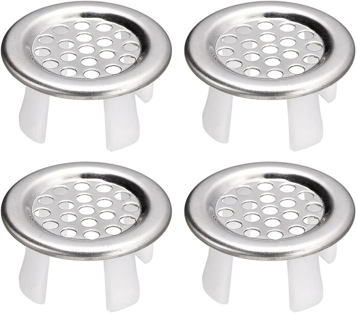 Solidchoice - Afvoerafdekking Set van 4 Ringen van Roestvrij Staal