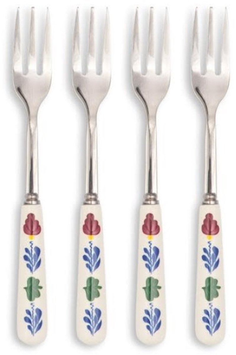 Boerenbont Gebakvorkjes Taartvorkjes set van 4