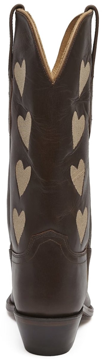 Bootstock Hearts – Dames Cowboylaarzen – Mocca