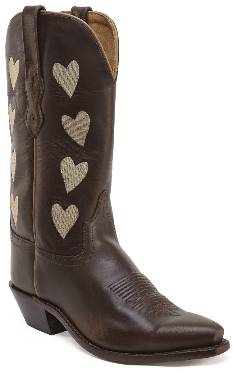 Bootstock Hearts – Dames Cowboylaarzen – Mocca