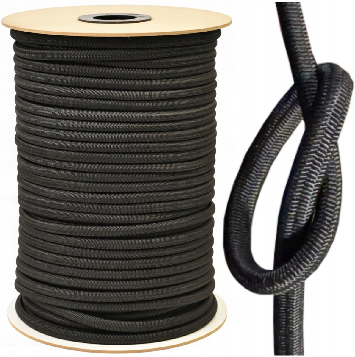 Elastische Rubberen Spankabel 8mm - 20m