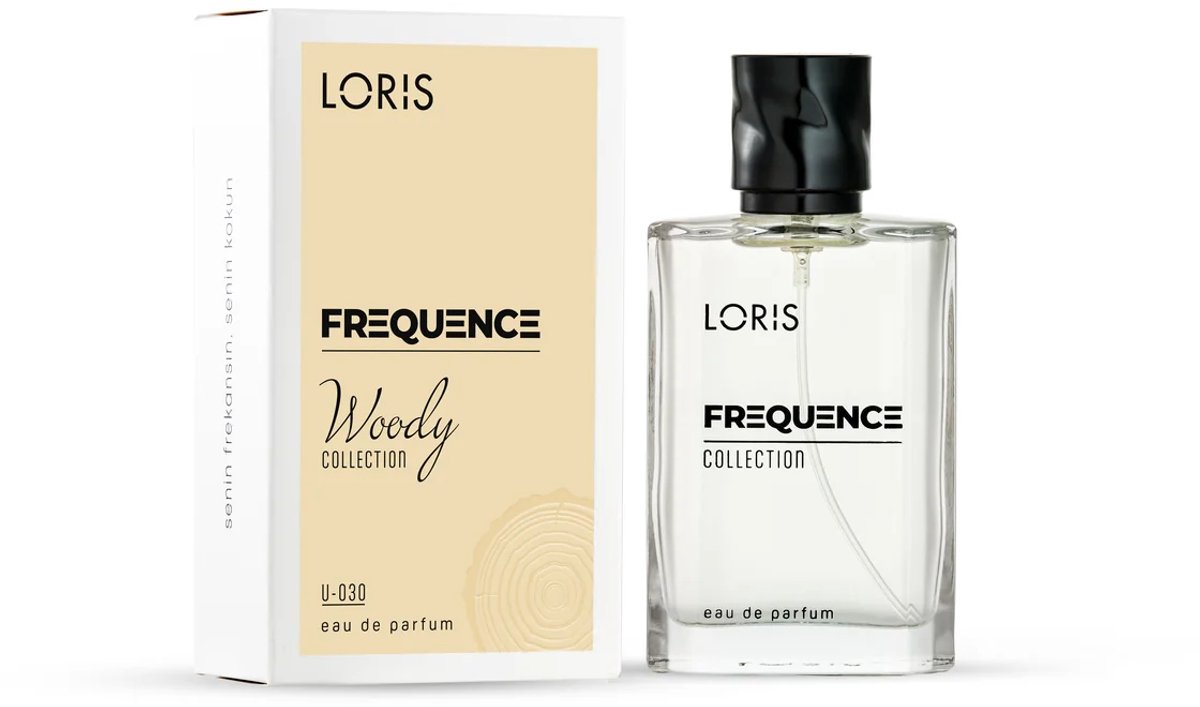 Loris Parfum - Frequence Woody - 030 Unisex - Unisexparfum met agarhout en fruitige noten - 50 ml