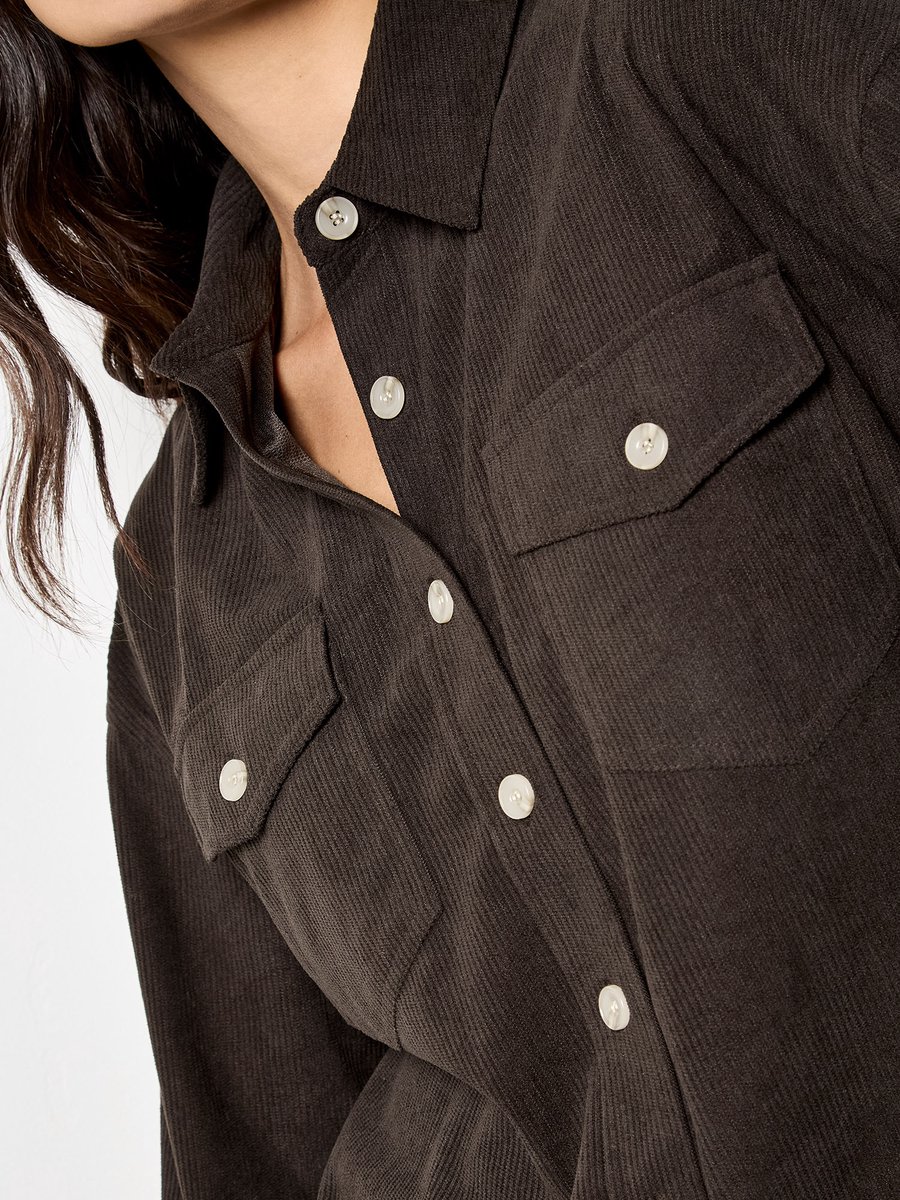 Oversized corduroy shirt