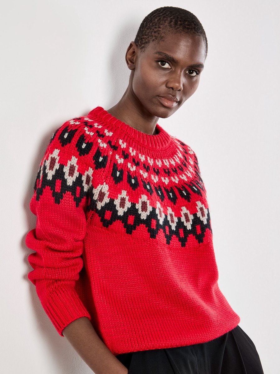 Fair Isle-trui met grof breisel