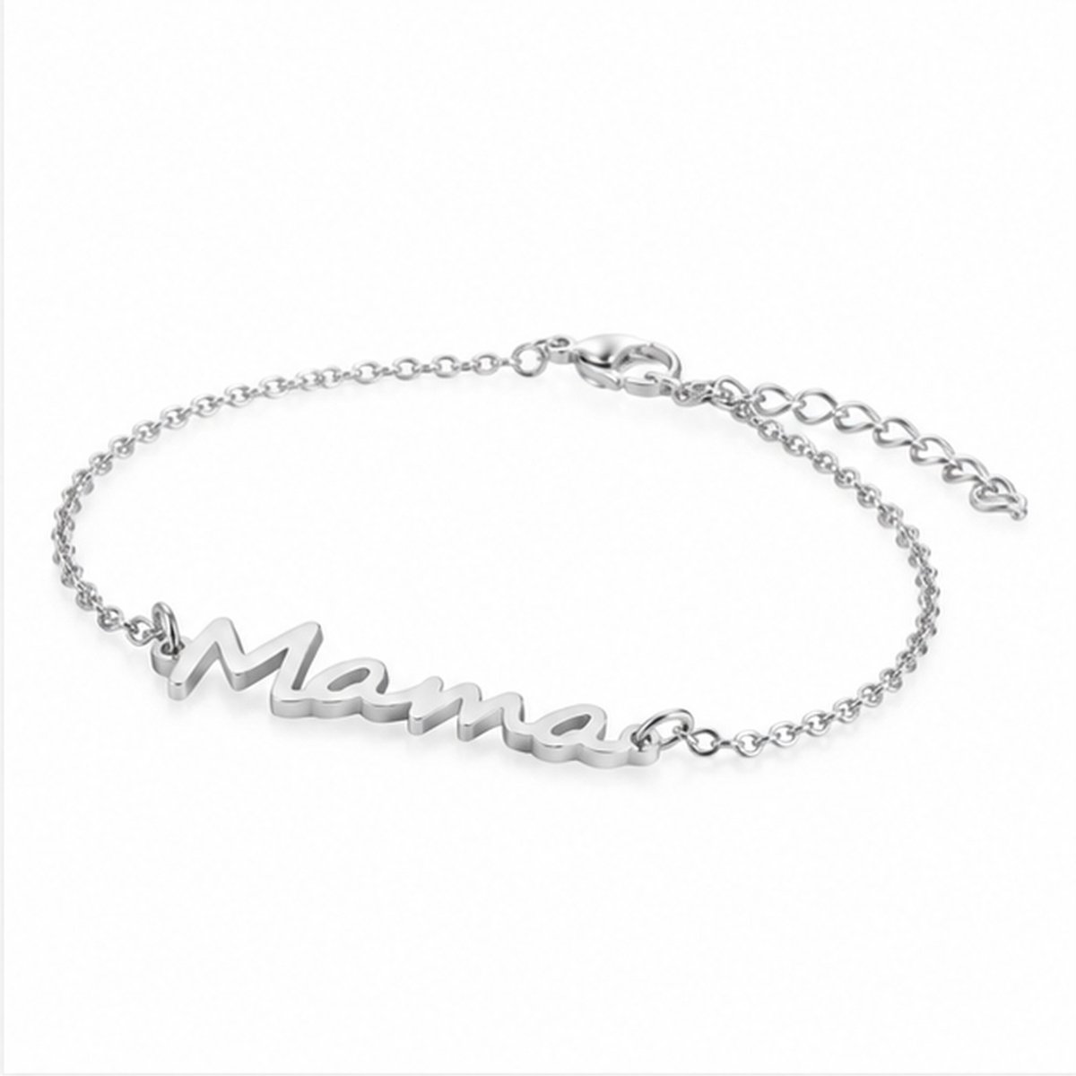 Cilla Jewels - Dames armband - Zilverkleurig edelstaal - Mama
