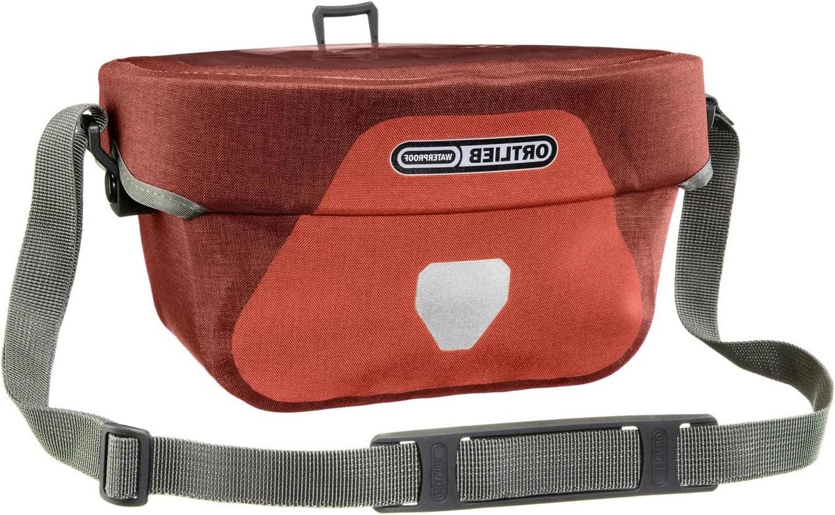 Fietstas Stuur - Fietsaccessoire Handlebar Bag - Spullen Meenemen - Waterdicht Cordura Materiaal - 5 Liter - Salsa Dark Chile