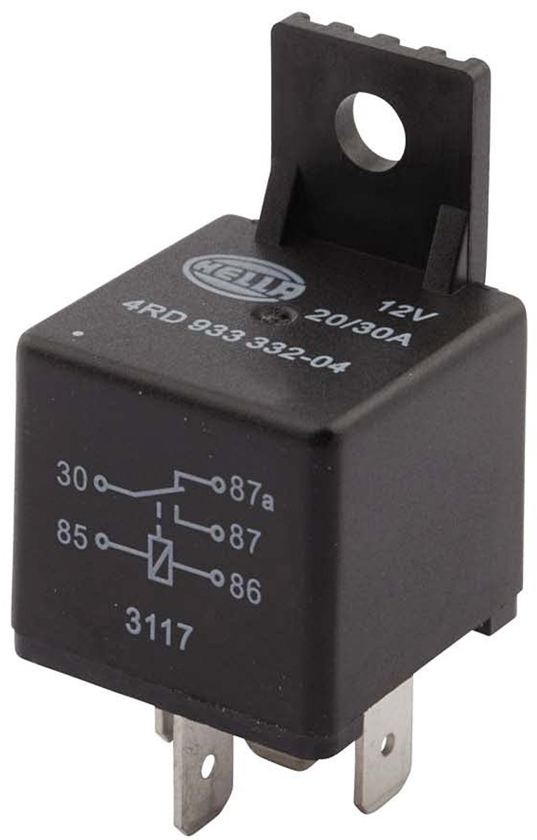 Solidchoice - 12V 5-polig Relais met Houder voor Auto's