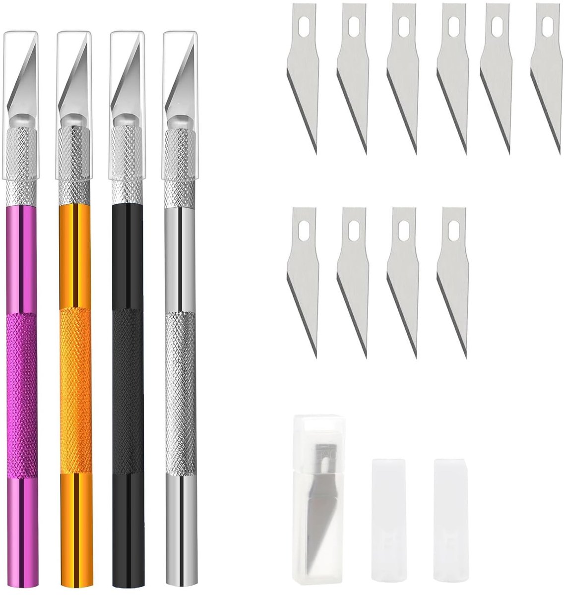 Solidchoice - Set van 4 Precisie Scalpelmessen met 10 Reservebladen