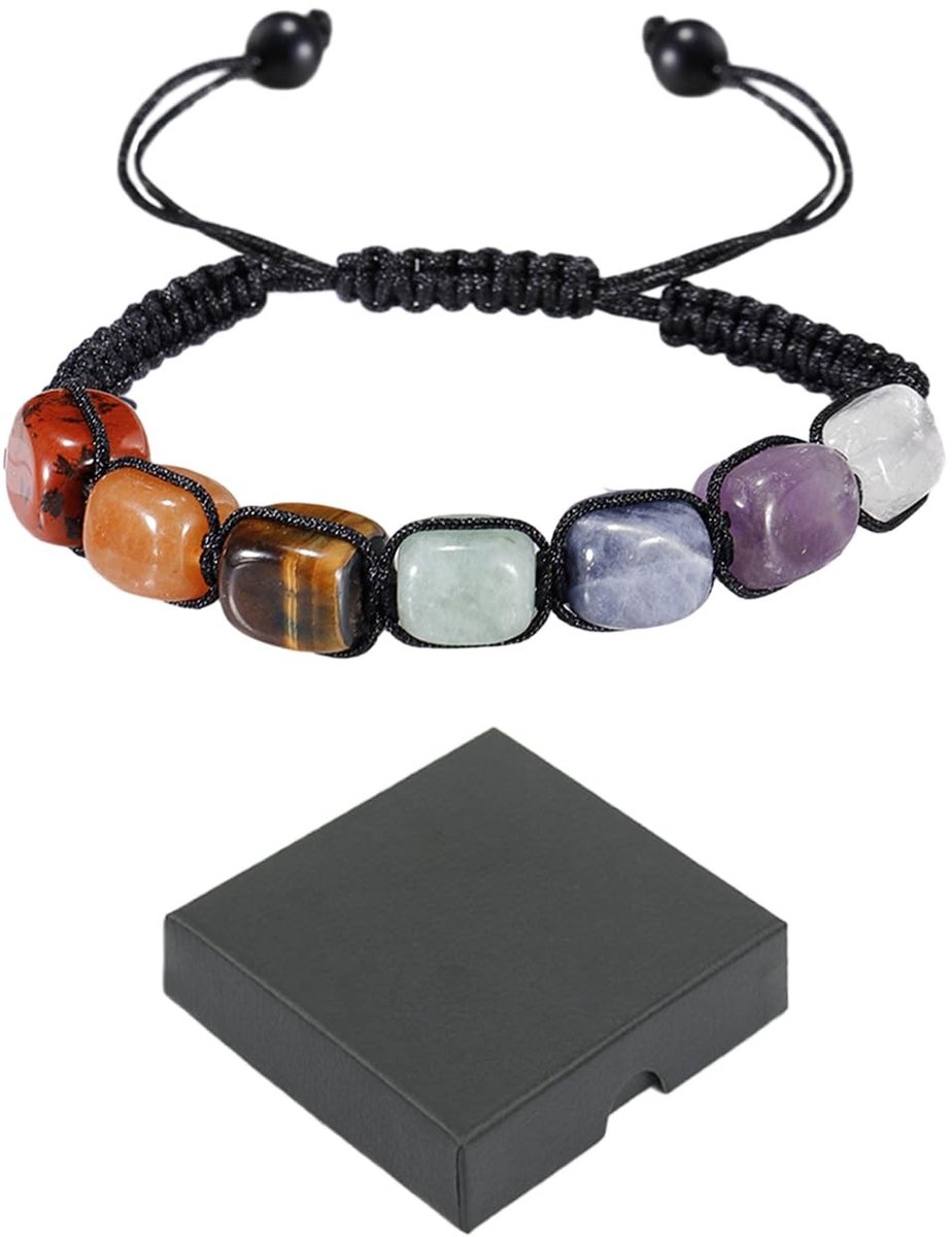 Solidchoice - Kleurvolle Turquoise Gemstone Armband met Sieradendoos - Verstelbaar en Persoonlijk