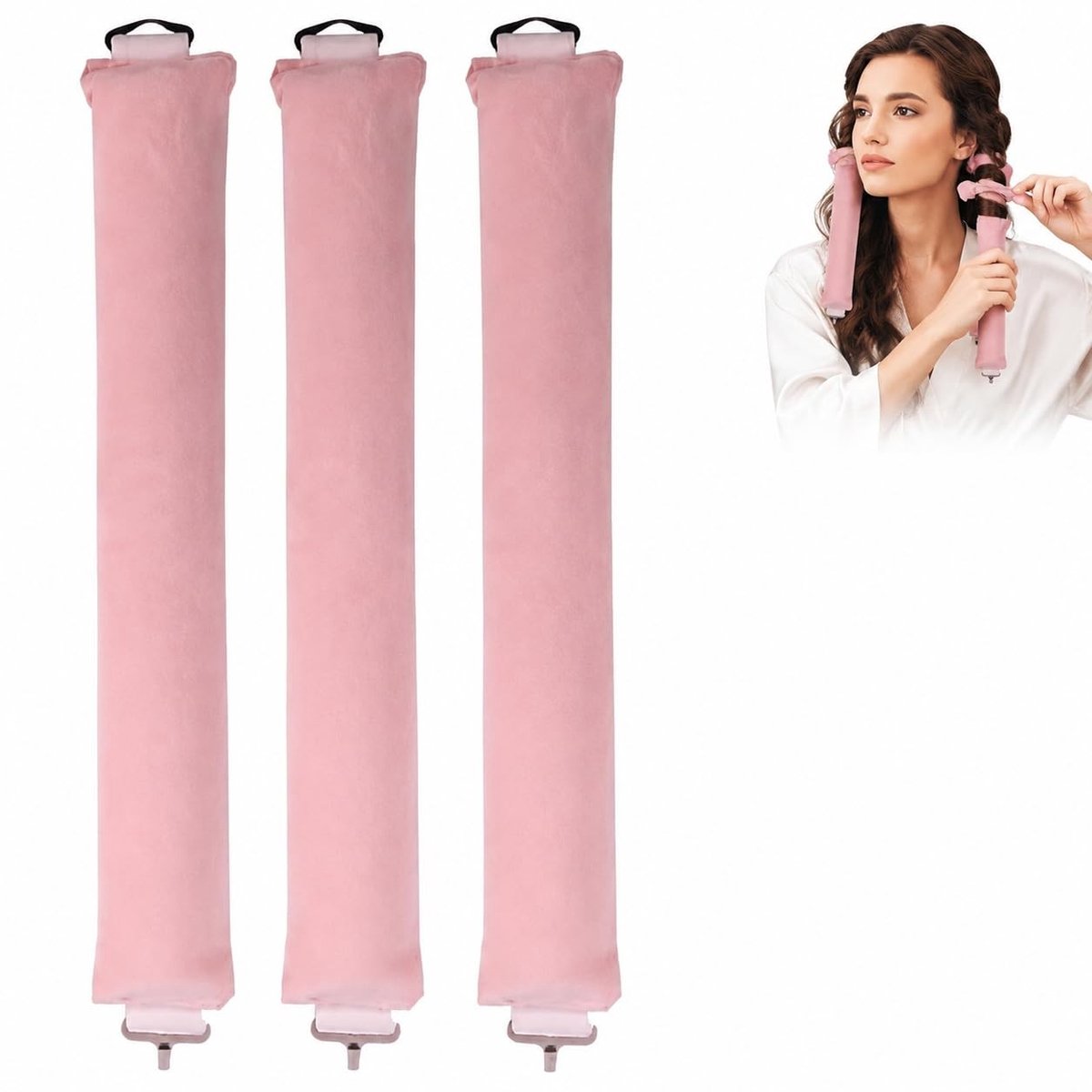 Solidchoice - Heatless Curlers Set van 3 voor Mooie Krullen zonder Hitte