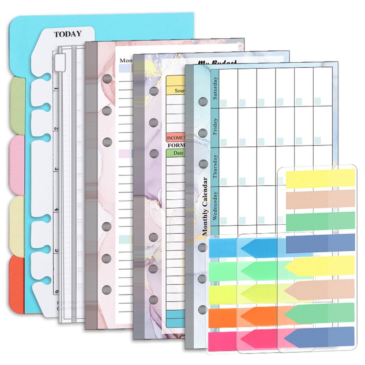 Solidchoice - A6 Budget Planner Refill Set met Planner Inserts