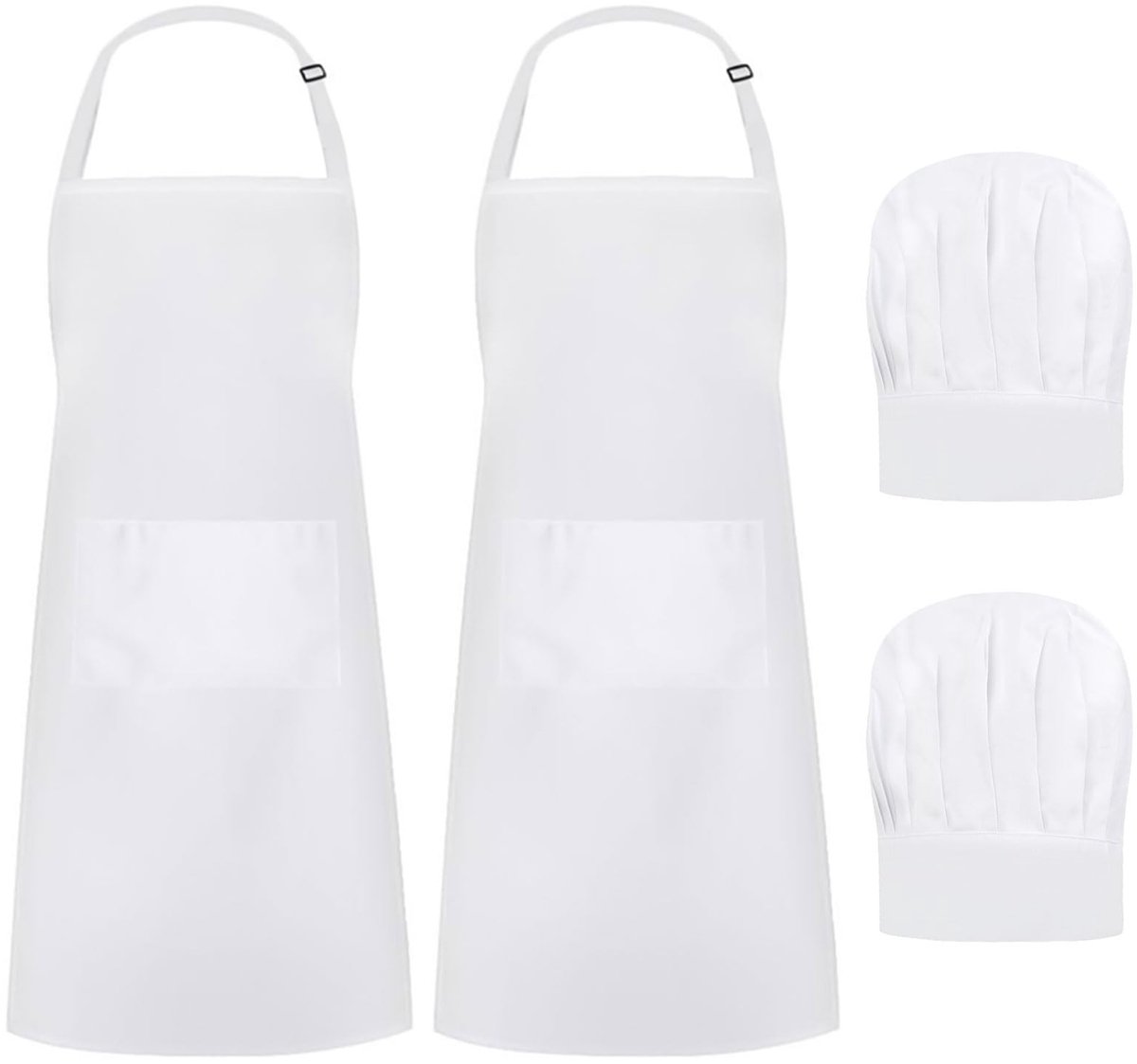 Solidchoice - Kookset met Schort en Koksmuts, 2-delig