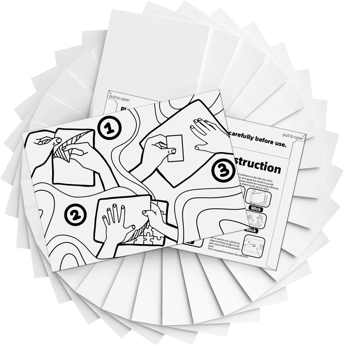 Solidchoice - Puzzle Glue Sheets (32 Sheets) voor het Behouden van Puzzels