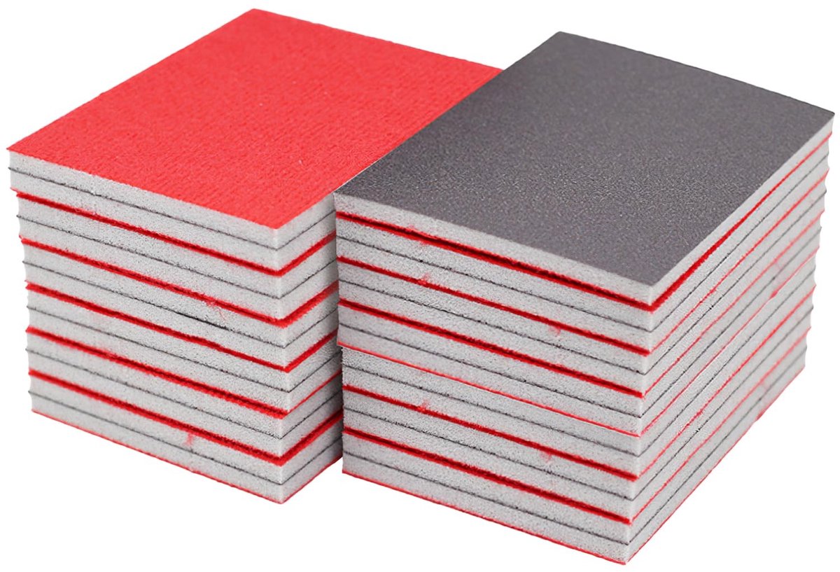 Solidchoice - Set van 24 Polijstschuursponzen voor Professioneel Gebruik