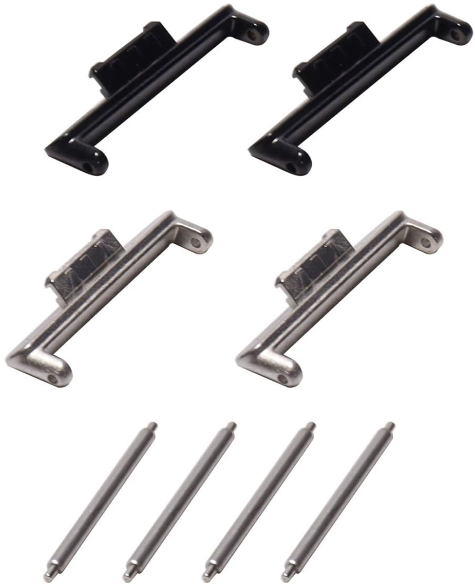 Solidchoice - 2 Paar Roestvrijstalen Adapters voor Horlogebandjes 20mm