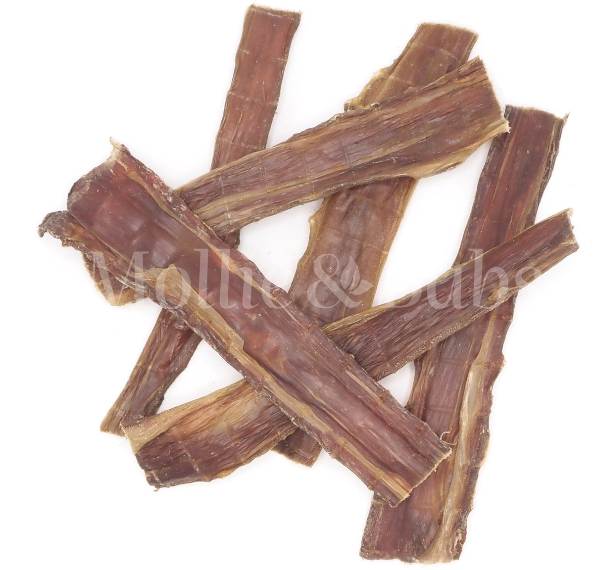 Mollie & Babs - Gedroogd Rundvlees XL - 30cm - 500g - Rundvleesplaatjes - Hondensnacks - Kauwsnack