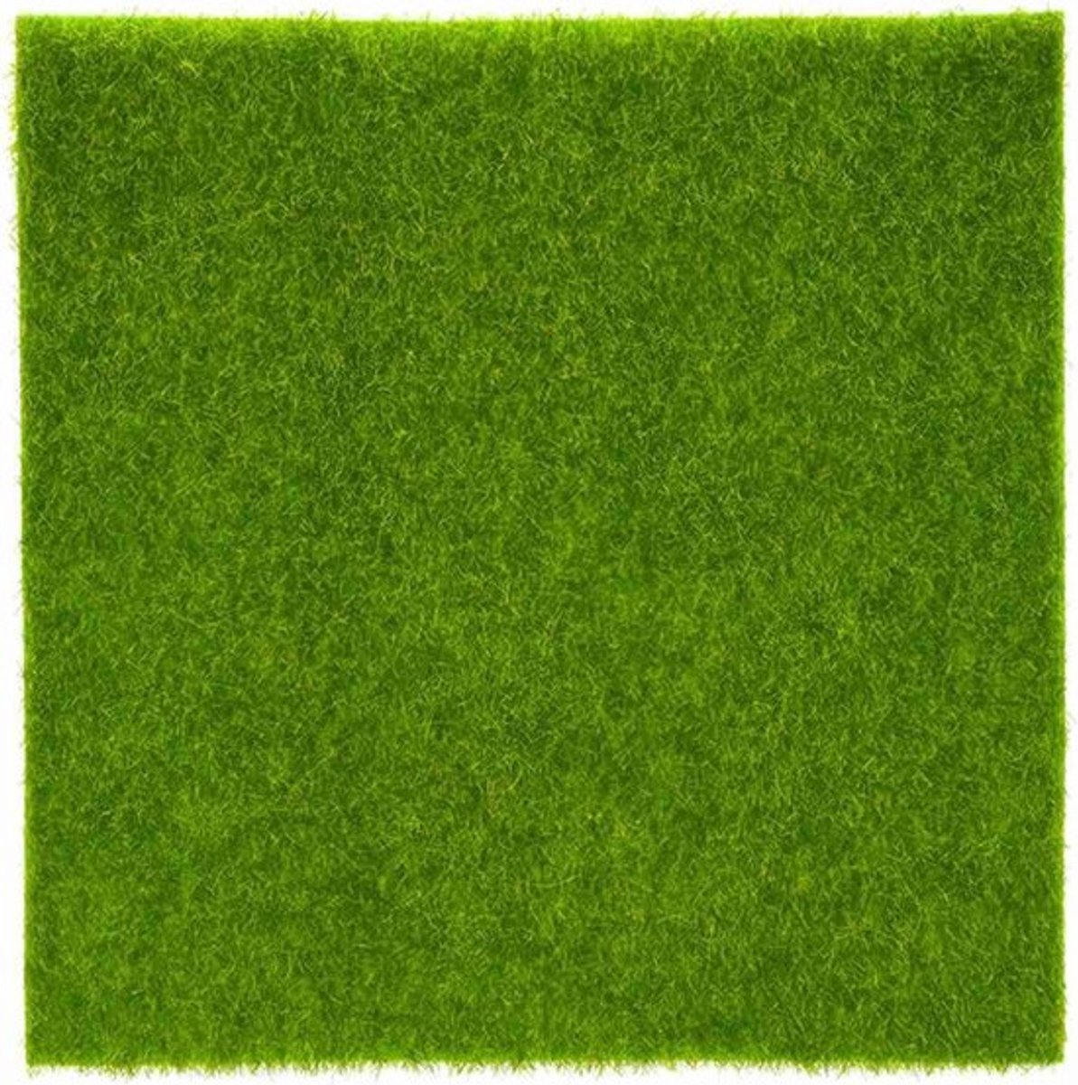Kunstgras Tuinmat voor Micro Landschap en Tuinornamenten - Decoratie voor Thuis (15x15cm)