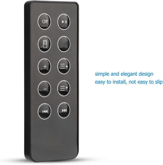 Dailygoody - Vervangende Afstandsbediening - Soundbar - Antislip - Compatibel met SoundDock - Geschikt voor Stereoluidsprekers van Merkloos — afbeelding 4