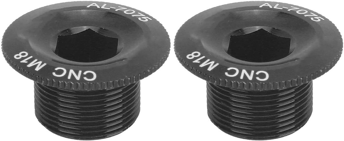Solidchoice - Fietscrankschroeven Set van 2 Aluminium 18 mm