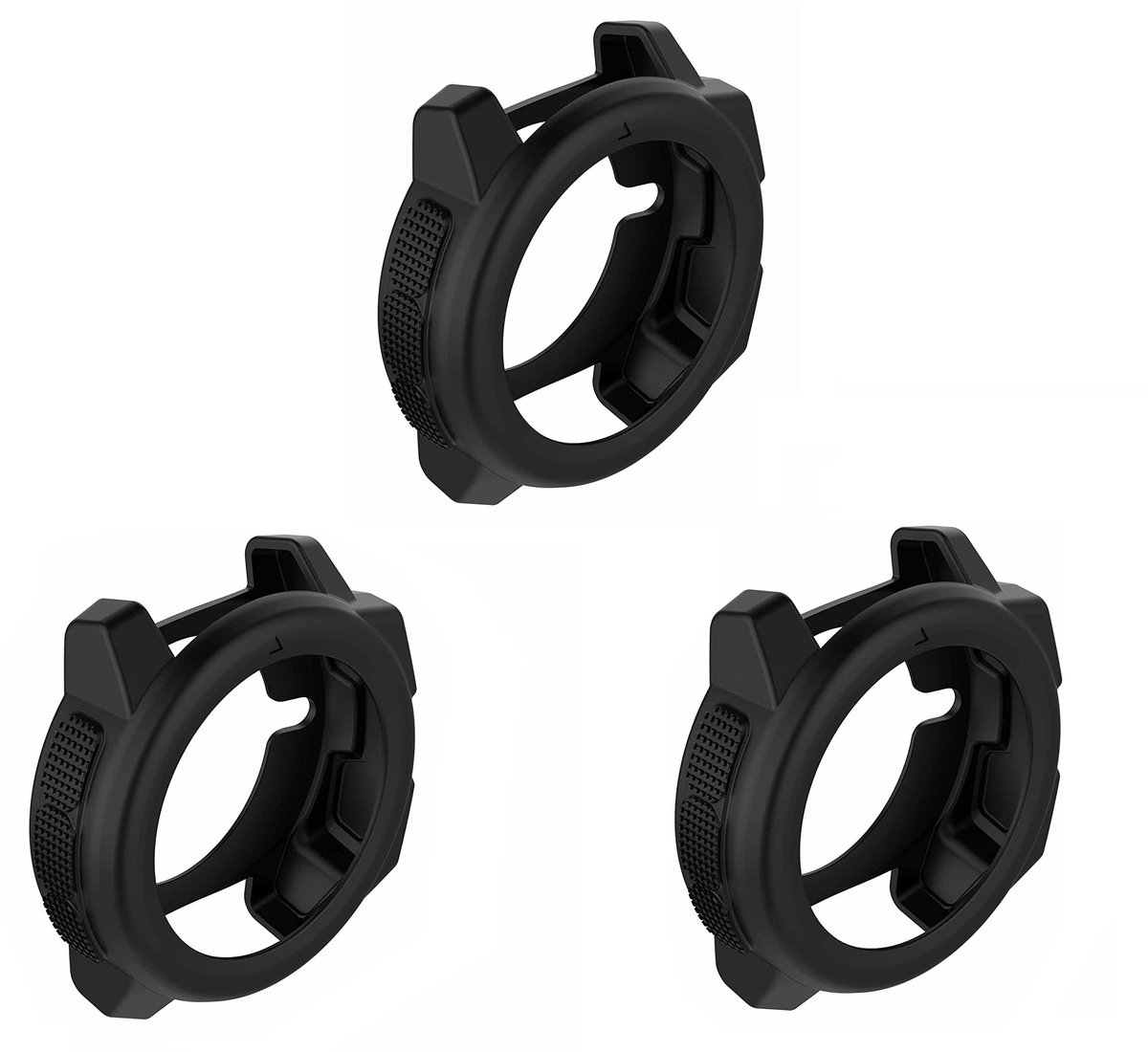 Solidchoice - 3 Beschermhoezen voor Smartwatch, Zacht Siliconen Bumper
