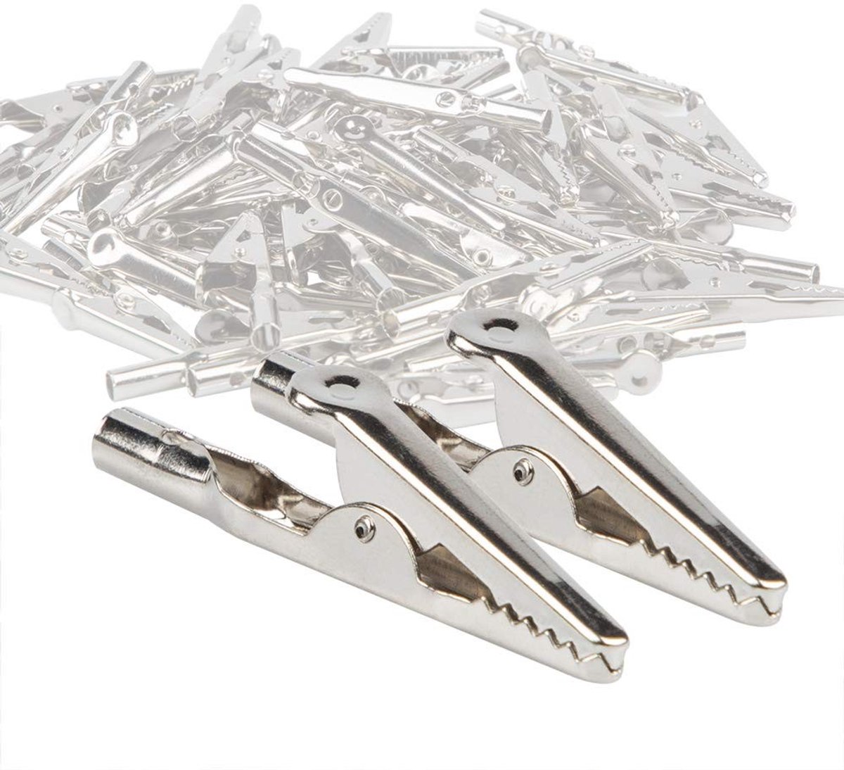 Solidchoice - 50 Stuks 52 mm Metalen Krokodillenklemmen voor Testdoeleinden