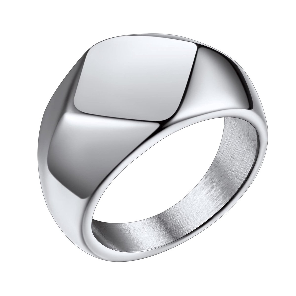 Solidchoice - Zegelring voor Dames en Heren van Roestvrij Staal